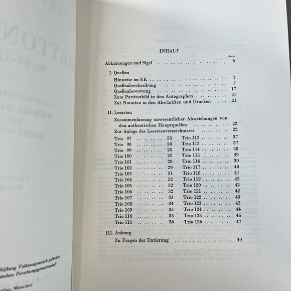 Joseph Haydn Werke Reihe XIV  Band 5 Barytontrios Nr. 97-126 New Hal Leonard - Picture 5 of 6